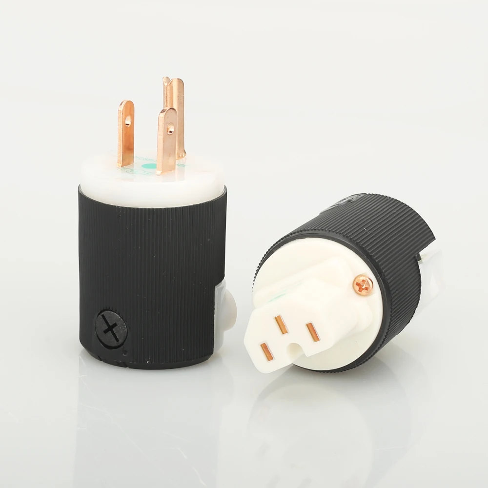 2 пары Hifi аудио покрытые красной медью США Разъем питания+ IEC разъем удлинитель адаптер