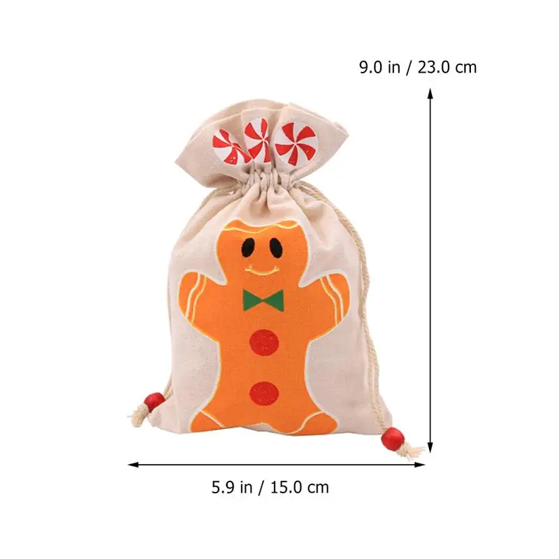 

Children's Gift Bag Candy Storage Bag Sack Drawstring Santa Gift Holders Exquisite New Year Present Christmas Gift Kerst Zakjes
