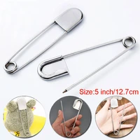 5 pcs stainless steel safety pins large large safety pins 5 inch safety pins silver huge strong xl safety pins extra large