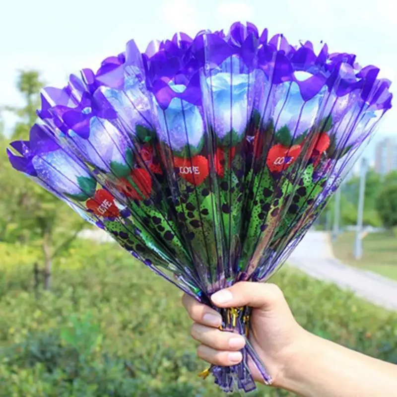 Искусственные цветы на день рождения LED подсветка розы украшения для свадьбы