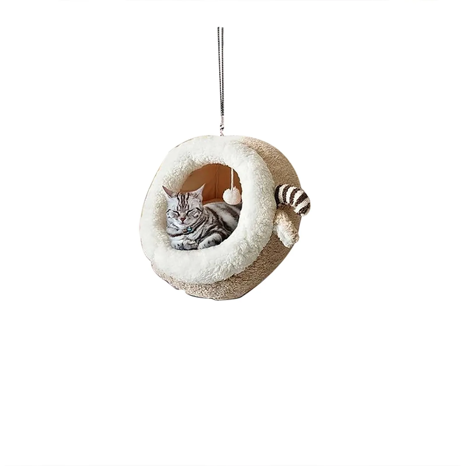 

Cute Flying Cat Creative Car Backpack Hanging Decorations Ornament Keychain Interior Decor Home Room Hanging Decor Accessories