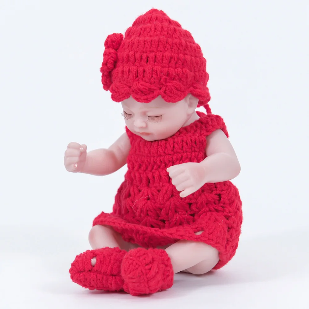 10 дюймовые Мини-куклы Reborn полностью силиконовые куклы для сна игрушки подарки на