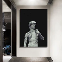 the david of michelangelo art canvas painting decor wall art pictures bedroom study home living room decoration prints poster