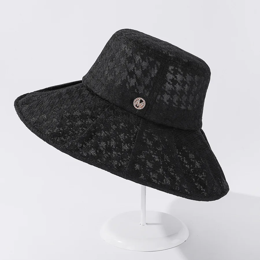 

USPOP New Letter M Wide Brim Bucket hat Light Breathable Sun Hats