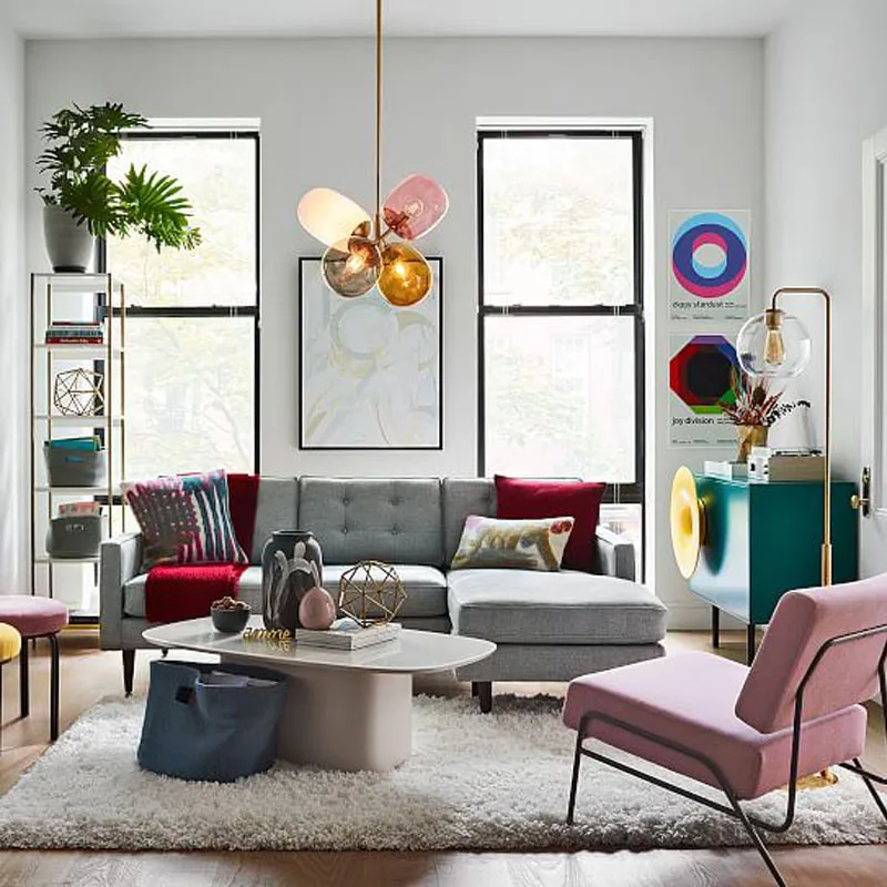 Скандинавский светодиодный стеклянный декоративный светильник для люстры