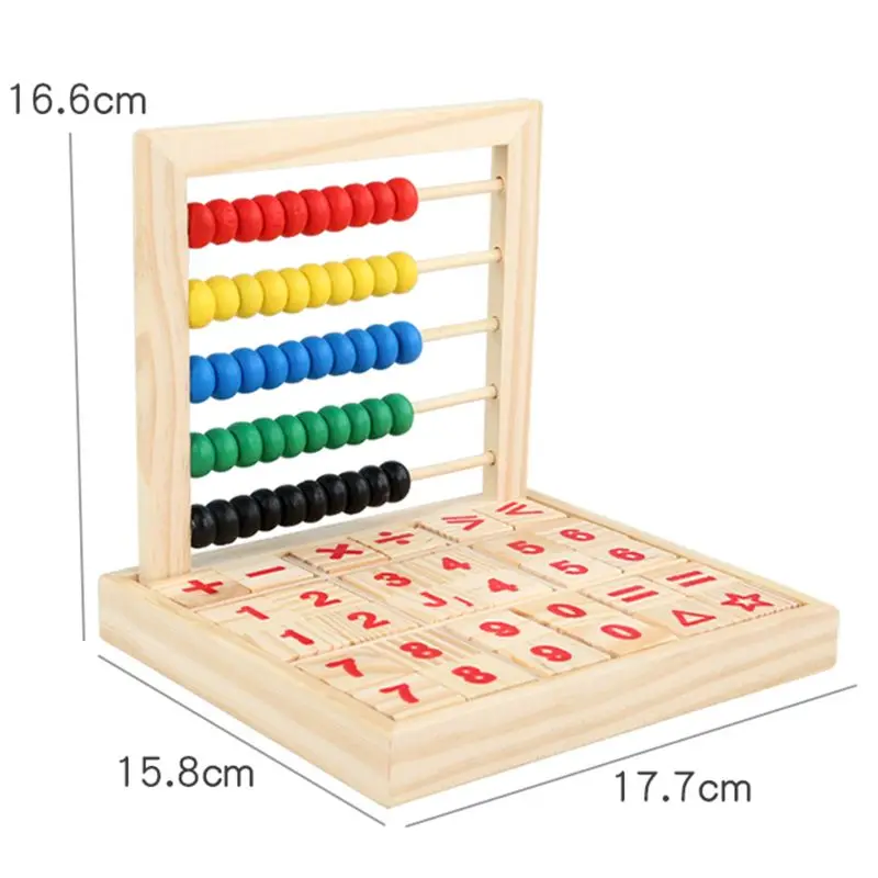 

Wooden Abacus Children Kids Counting Number Maths Learning Toy