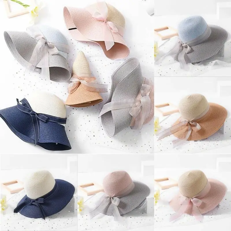 Новый летний Для женщин пляжные кепки для защиты от солнца девочек козырек с