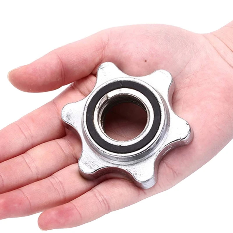 2 шт. гайки для штанги Нескользящие шестигранные замена тренировочные | Спорт и