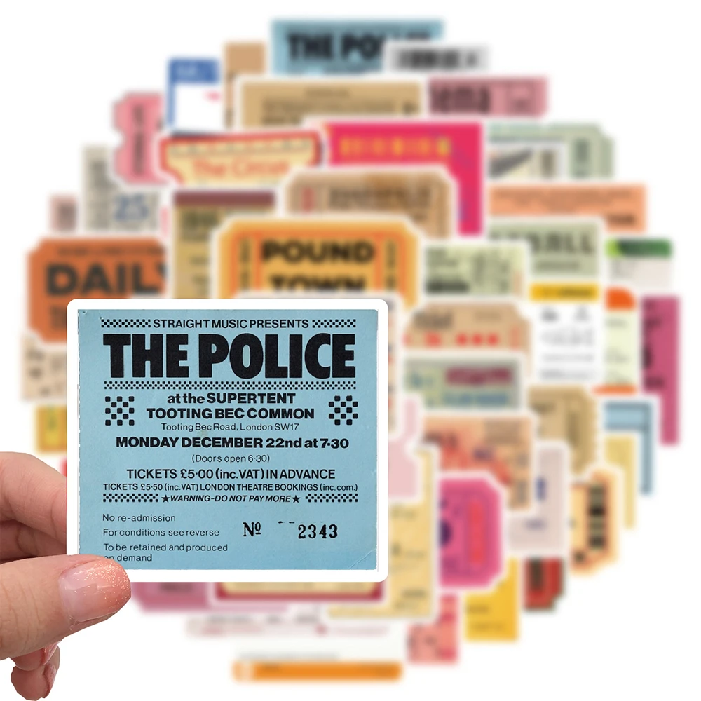 103050pcs boarding pass air tickets graffiti stickers laptop guitar luggage fridge phone office car bike sticker decal kid toy free global shipping