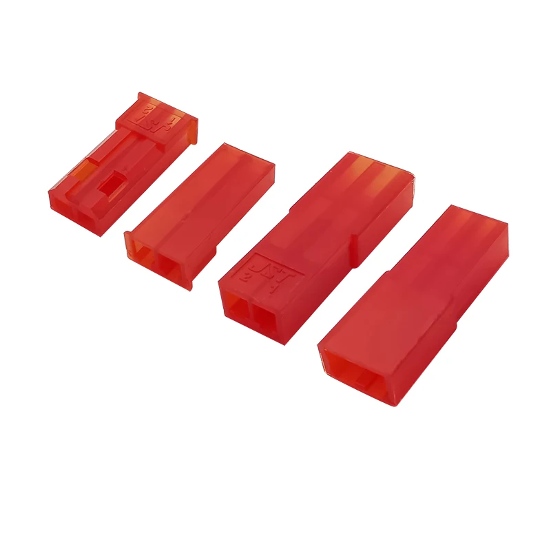 JST 2.54mm SYP 2P Female &amp Male Red Plug Housing Crimp Terminal Connector Kit 300Pcs (50set) JST-SYP-2A for RC Lipo Battery - купить по