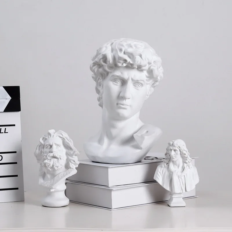 Европейский греческий герой бюст эскиз орнамент из смолы имитация венерины