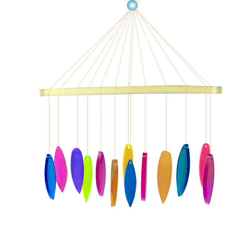 

DIY Leaf Wind Chimes Crystal Epoxy Resin Mold Living Room Wall Hanging Decorative Leaf Wind Chimes Silicone Mold