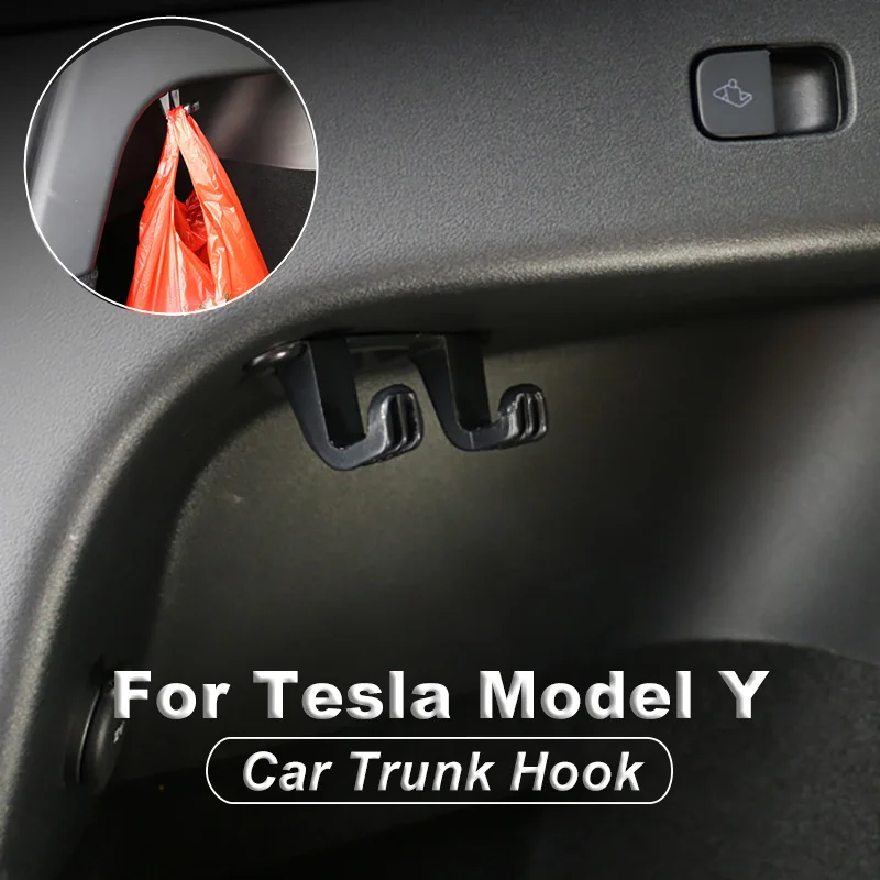 

Car Trunk Hook For Tesla Model Y Car Trunk Hook Hanging Accessories Cargo Rear Trunk Bag Hook Holder Hanger