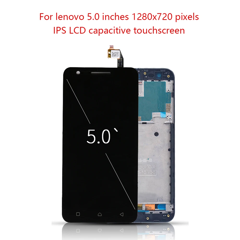 5 0 &quotОригинальный ЖК дисплей для LENOVO Vibe C2 сенсорный экран с рамкой дигитайзер Lenovo