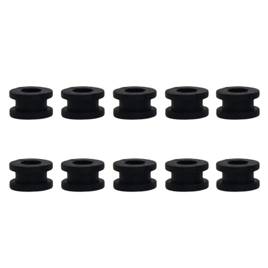 

10 Piece Rubber Grommets Tool Kit Fit for Motorcycle Fairings, Black