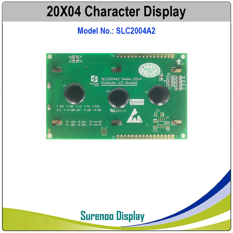 English-Japanese 204 20X4 2004 Character LCD Module Display Screen LCM with White Blue Orange Green LED Backlight images - 6