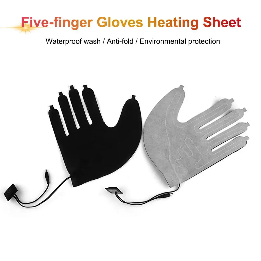 1 пара уплотненных DC 12 В зарядных электрических нагревательных перчаток