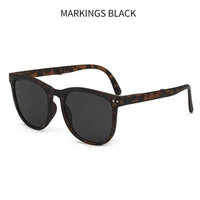 new portable folding sunglasses with box women men upscale brand retro foldable uv400 sunscreen spectacles for driving hot