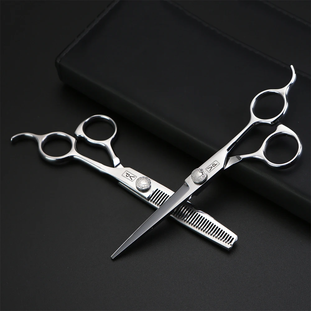 

6.0 Inch Haircut Shears Professional Hairdressing Scissors Thinning Barber Scissors Hair Cutting Scissors 440C Japanese Steel