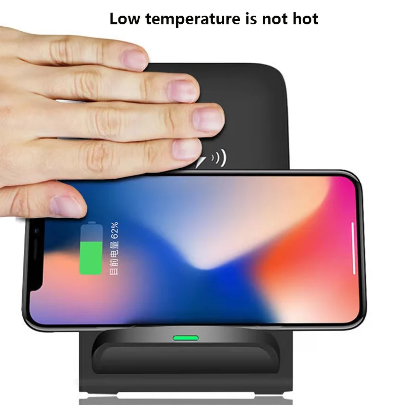 Qi Беспроводная подставка для зарядного устройства для iPhone 11pro max XS 8 XR samsung S9 S10 S8 S10 plus быстрый беспроводной зарядный блок зарядное устройство для телефона
