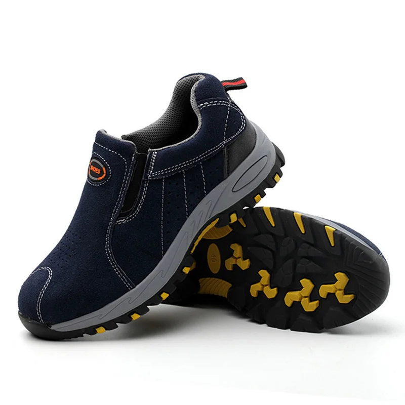 

Winter Men Safety Shoe Boots Men Leather Boot Anti-smashing Puncture-Proof Safety Work Sneakers Steel Toe Cap High Quality