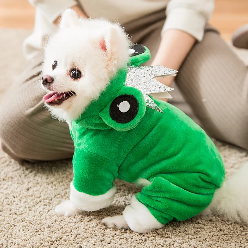Одежда для собак с животными на весну теплая Рождественская зимняя одежда кошек