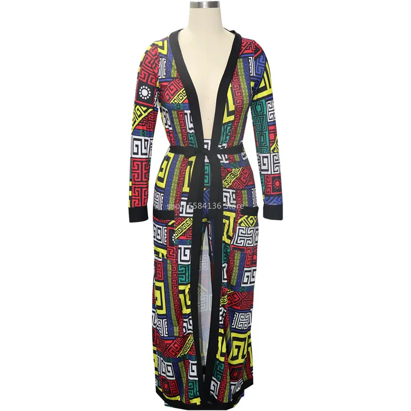 2020 Новые африканские свободные размеры Модные Полосатые широкие брюки с длинным