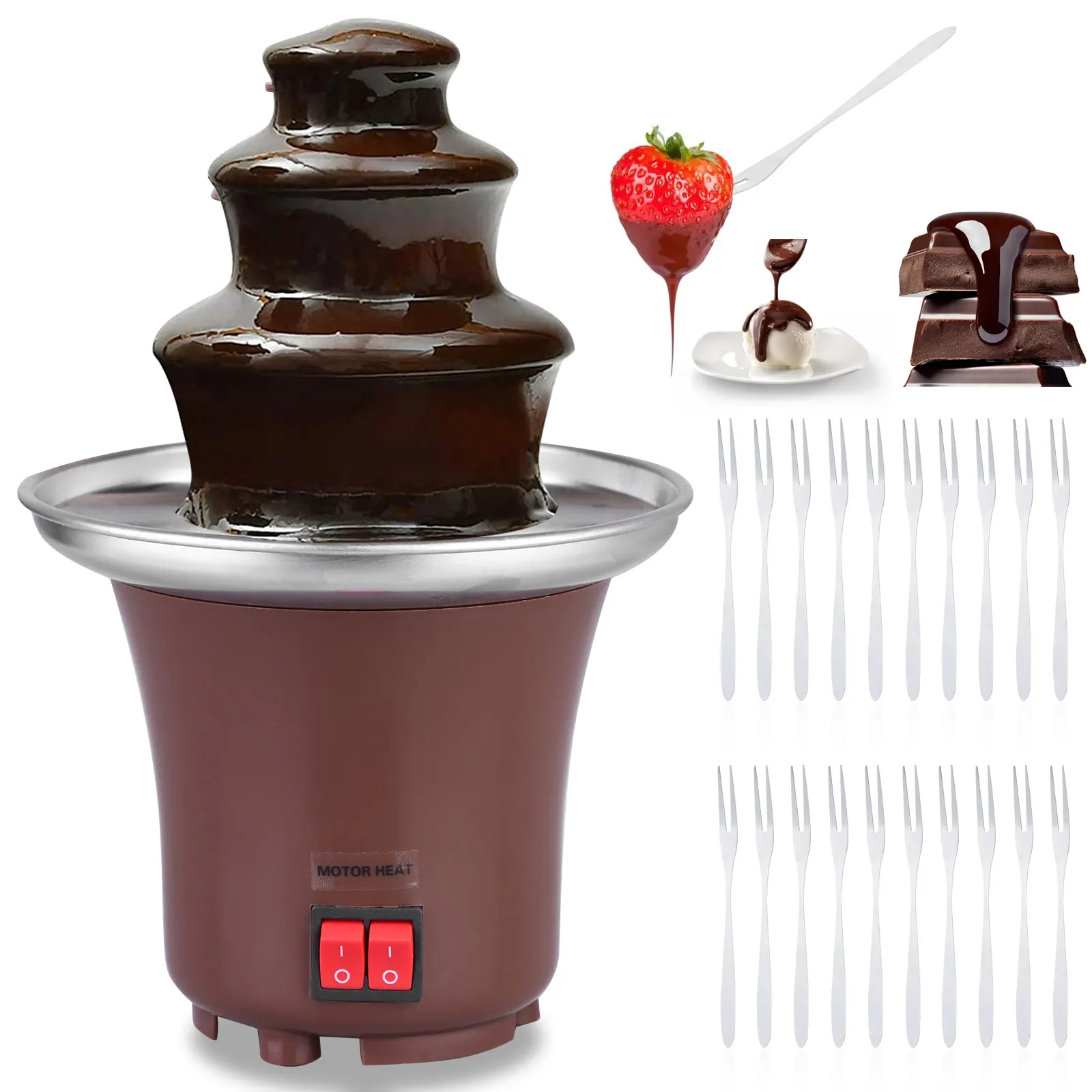 

Chocolate Fondue Fountain Melting Chocolate for Fondue Fountain Mini Chocolate
