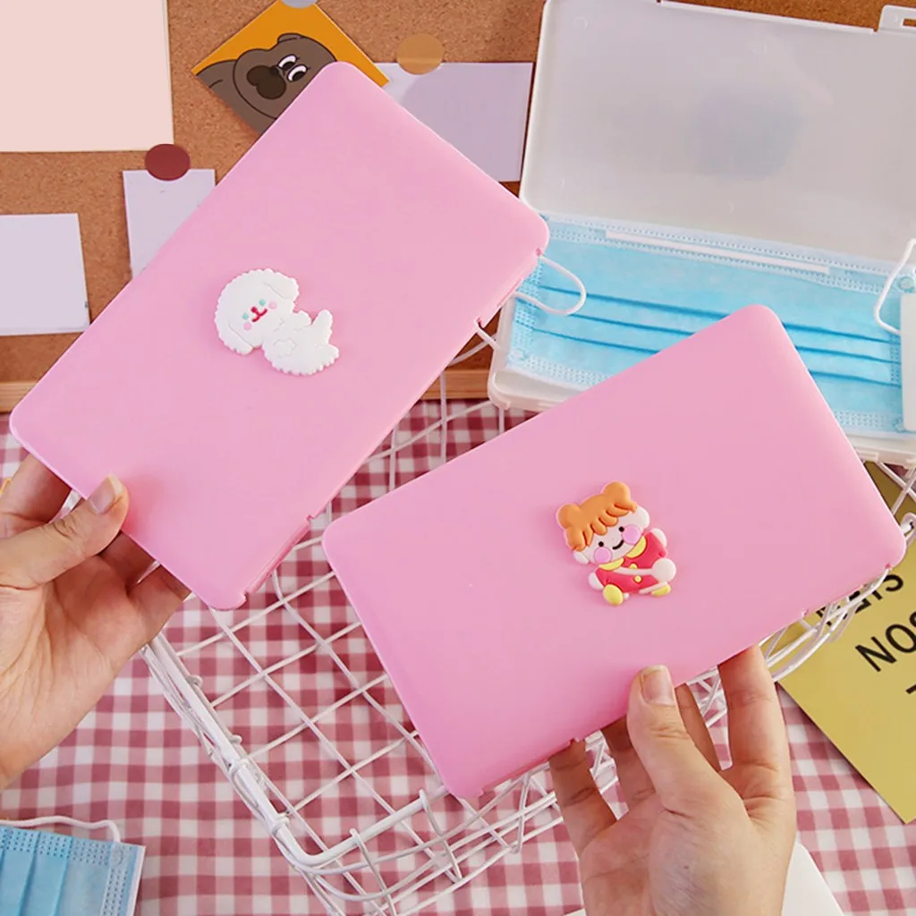 Пластиковый Чехол для маски закрывающий лицо коробка хранения многоразовые