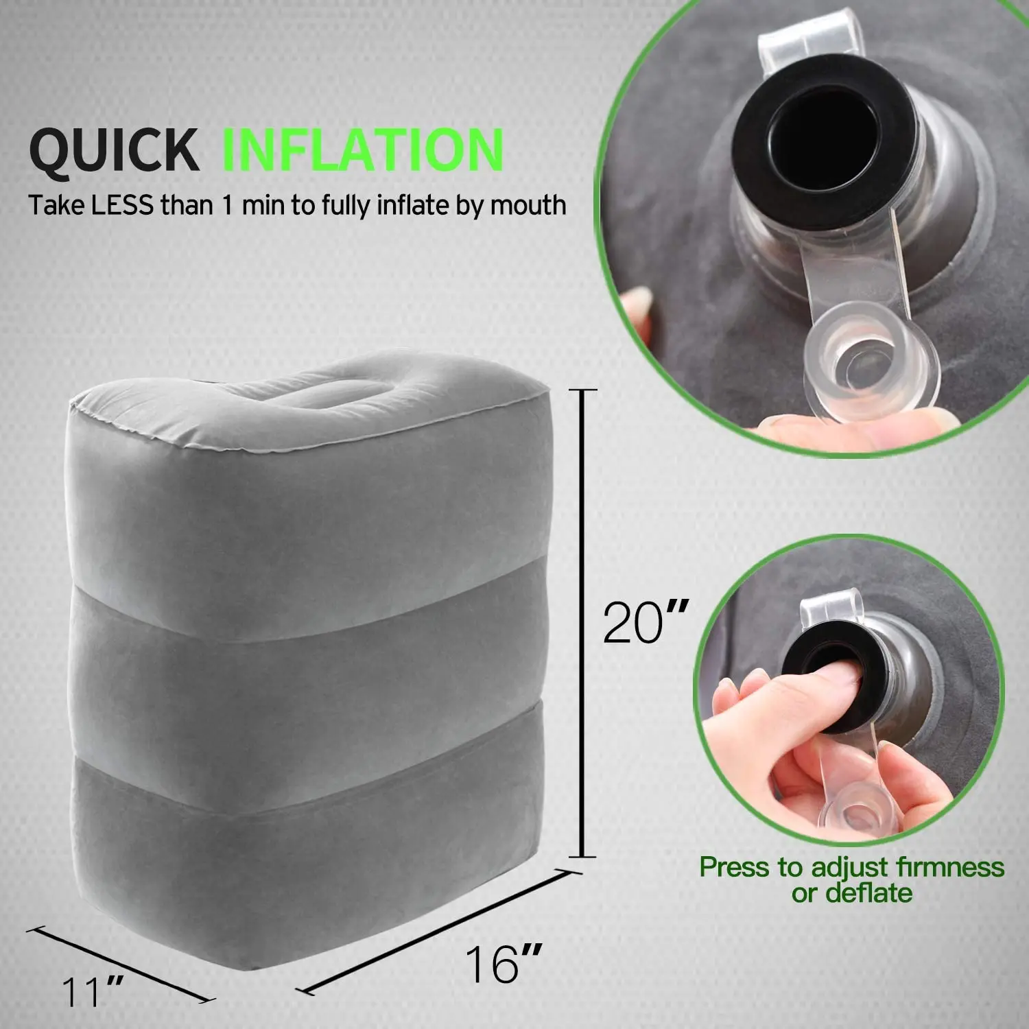 Подушка для ног Betus надувная путешествий детский стул долгих поездок на самолете