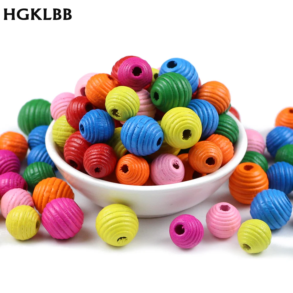 Бусины круглые деревянные для изготовления ювелирных изделий 30 шт.|Бусины| |