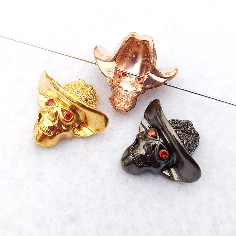 2 шт. кубические циркониевые бусины в форме черепа | Украшения и аксессуары