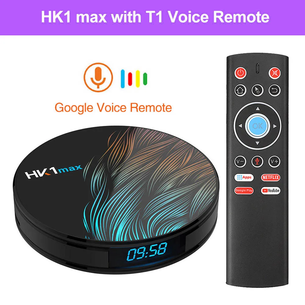 HK1 Max Android 9,0 tv Box 4 ГБ ОЗУ 64 Гб Rockchip1080p 4K Google Play Store Youtube Netflix телеприставка HK1Max Smart tv box TX6