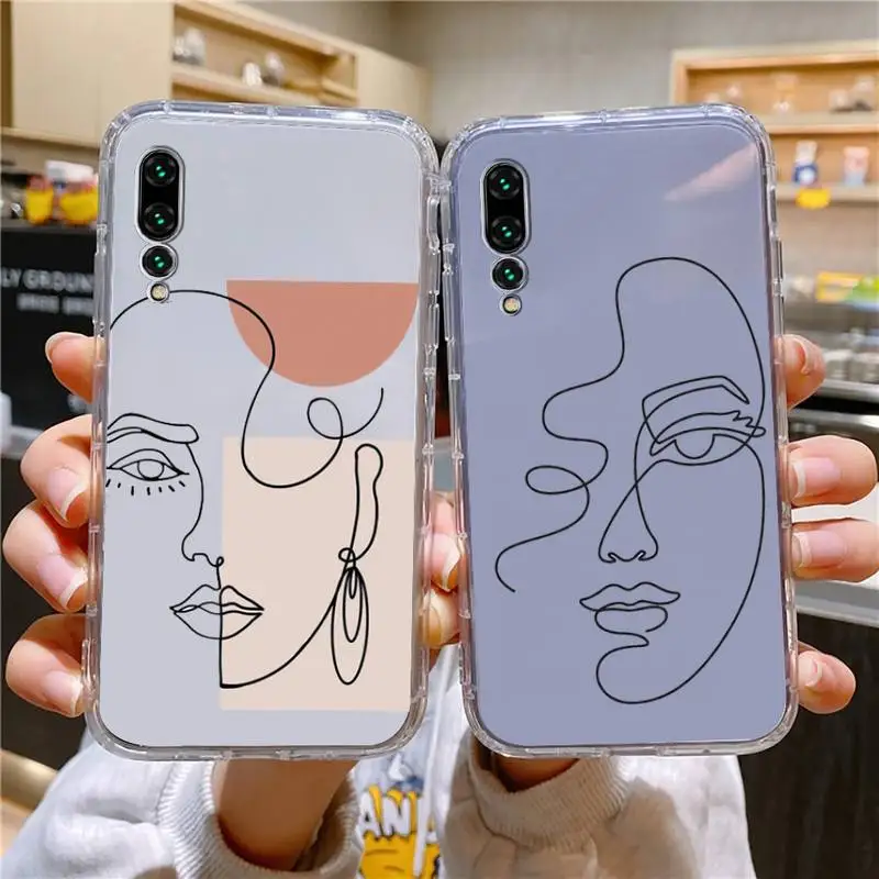 

Abstract Art Painting Phone Case For Xiaomi Redmi Note 7 7A 8 8T 9 9A 9S 10 K30 Pro Ultra Transparent Phone Case