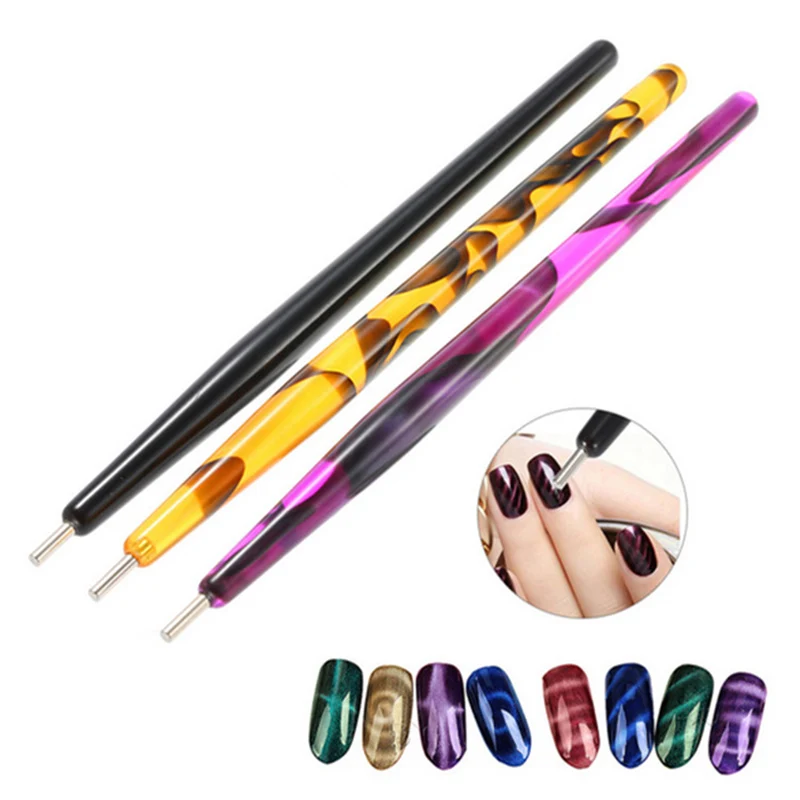 Nail Art раскрашивающая Ручка Кисть Акриловая Сделай Сам Волшебные 3D наконечники УФ