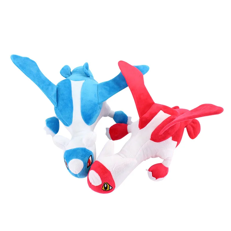 Anime surrounding Latias Latios kawaii plush toys creative blue and red doll Pokemoned gift the guardian god of water city | Игрушки и