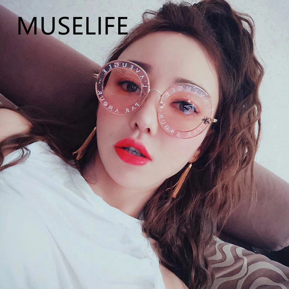 

MUSELIFE Small Round Women Sunglasses Vintage Shades Black Metal Color Sun Glasses For Female Fashion Designer 2022 New