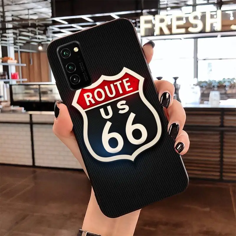 HPCHCJHM Route 66 чехол для Samsung S20 plus Ultra S6 S7 edge S8 S9 S10 5G lite 2020 | Мобильные телефоны и