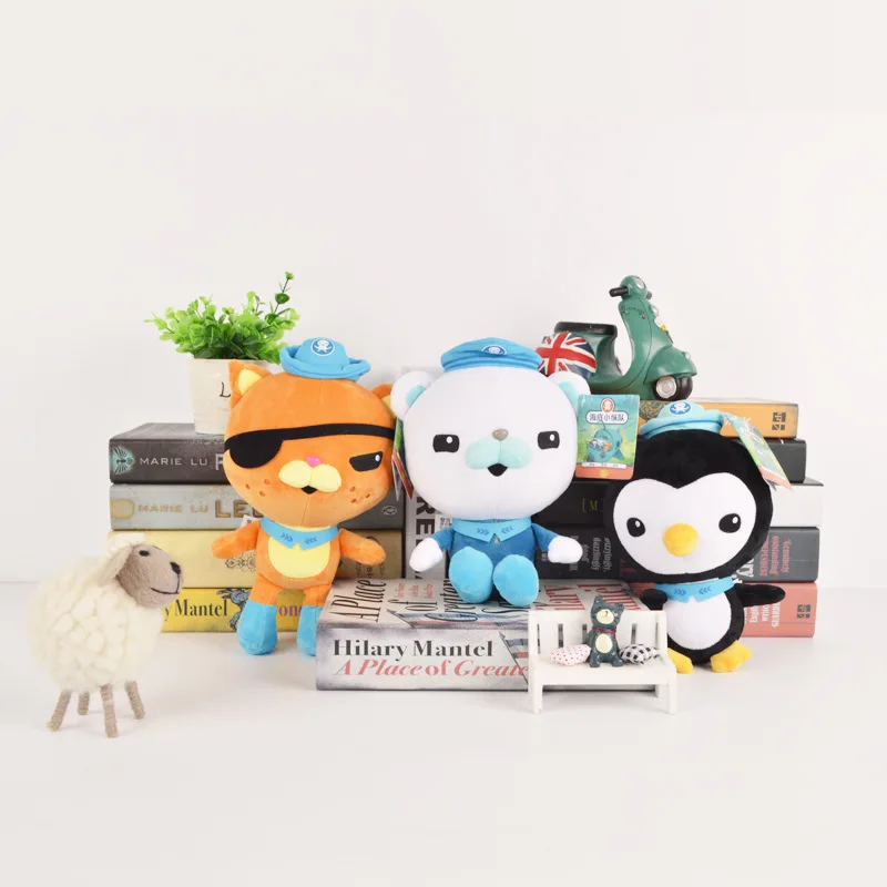 Оригинальные Octonauts 30 см Мультяшные плюшевые игрушки с коробкой Barnacles Kwazii песо