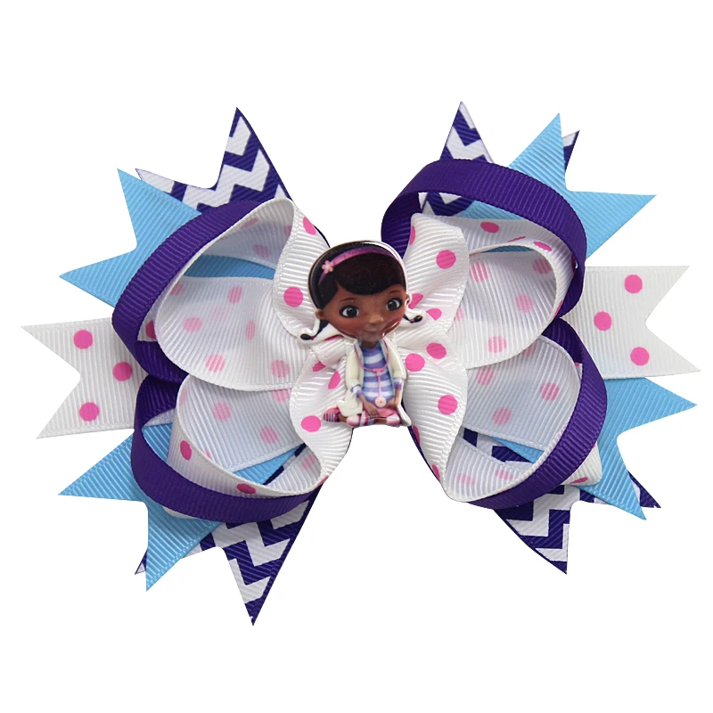 4 дюйма Герой мультфильма повязка на голову для девочек волосы украшены