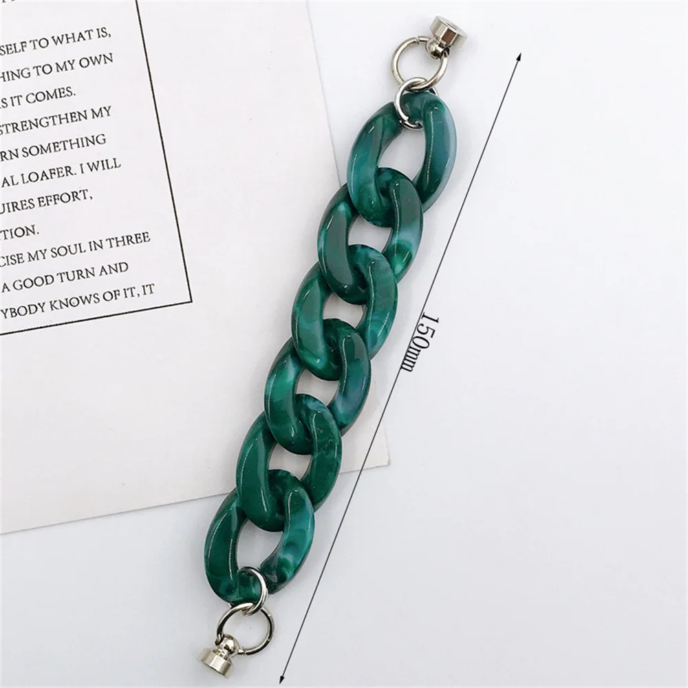 1 pcs colorful acrylic transparent pendant bluetooth earphone keychain removable chain mobile phone lanyard jewelry accessories free global shipping