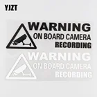 YJZT, 19x5,9 см, Виниловая наклейка на борту для записи камеры, чернаясеребристая, 4C-0136