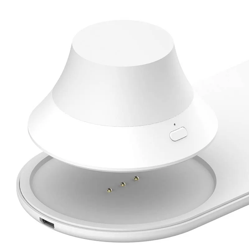 RISE-Original Wireless Charger with LED Night Light Magnetic Attraction Fast Charging for IPhones Samsung Huawei Xiaomi Phone Ch |