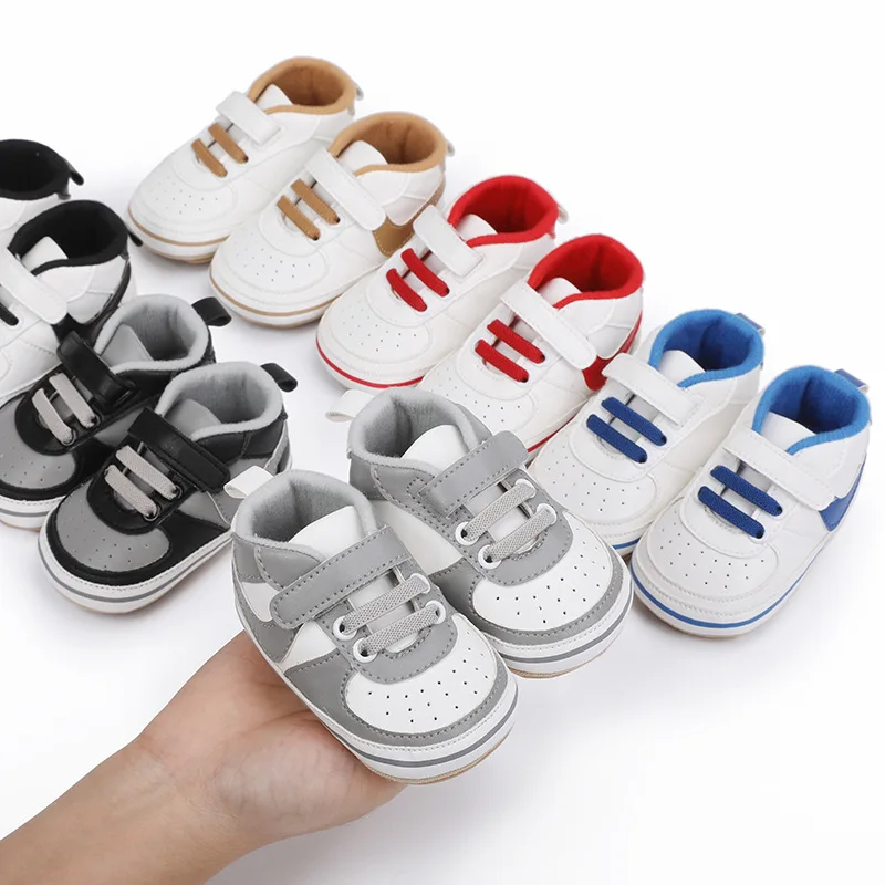 baby shoes pu leather Classical shoe anti-slip breathable rubber soft sole infant newborn First Walkers Toddler Kids Sneaker |