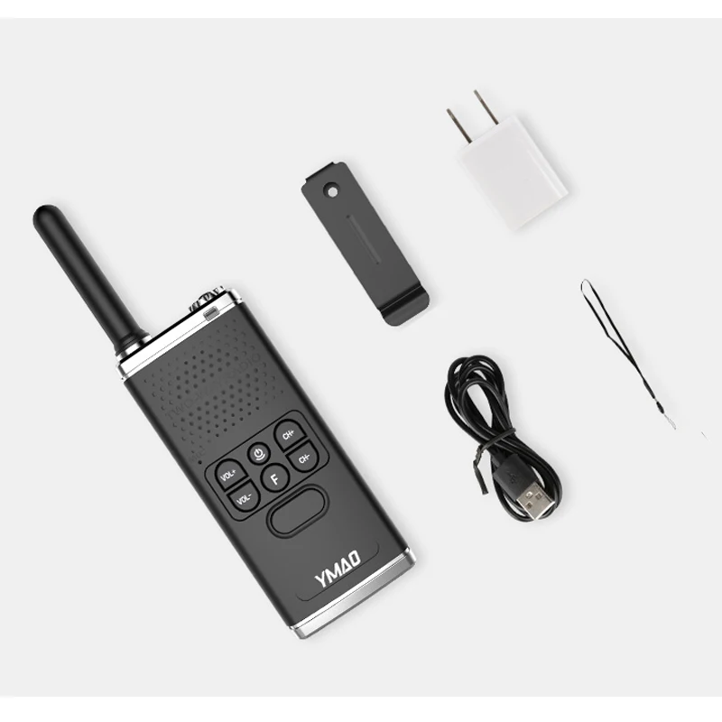 2PCS YMAO M1 Handheld Walkie Talkie Portable Radio UHF Handheld Ham Flashlight Radio Communicator HF Transceiver walkie-talkies