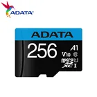 Карта памяти ADATA 256 ГБ, карта памяти Premier microSDXC с адаптером USH-I C10, карта Micro SD, карта TF до 98 флэш-карт для телефона