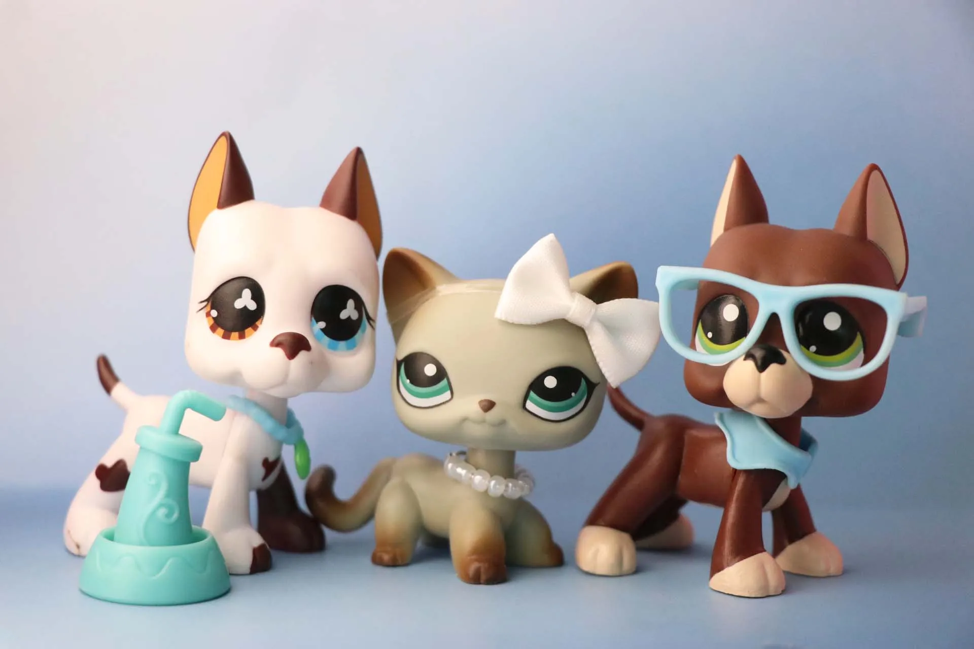 (Коллекционные фигурки 3 шт. игрушек) LovePets немецкий дог Великолепная модель 577 1519 и