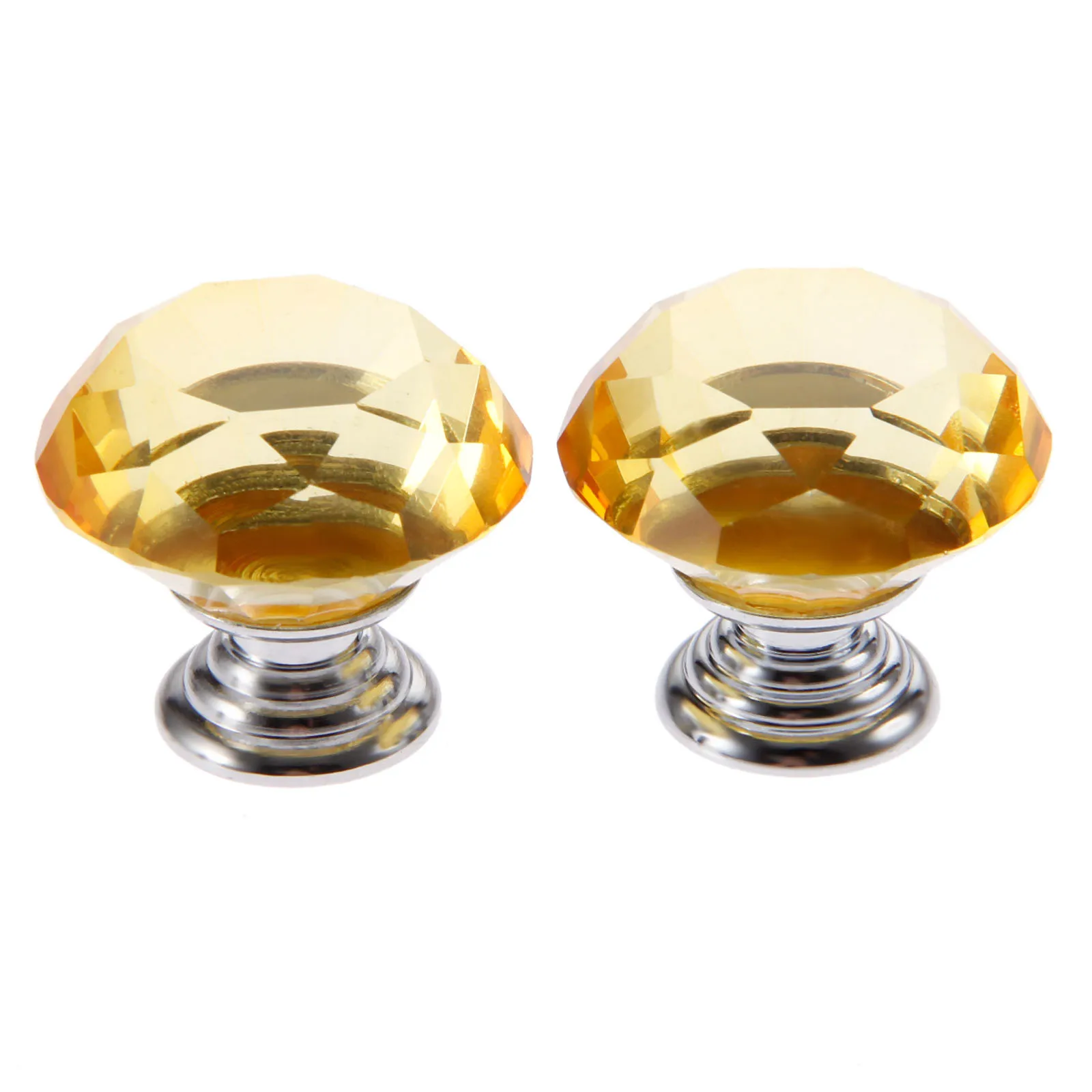 2 шт 30 мм шкаф Алмазная форма дизайн хрустальные стеклянные ручки Шкаф Тянет