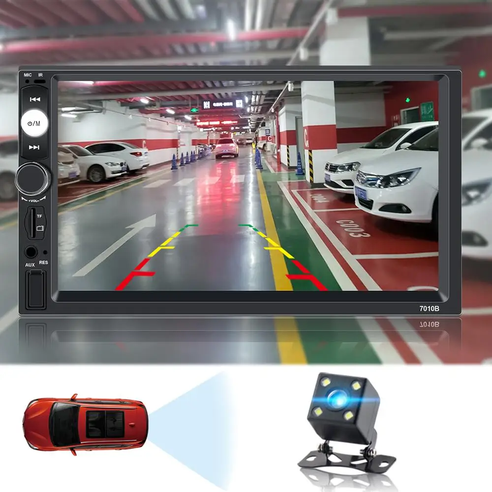 Автомагнитола 2 Din MP5-плеер с 7 "сенсорным HD экраном мультимедийным цифровым