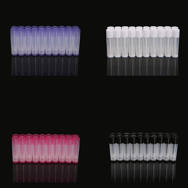 

20pcs DIY Empty Colorful Lip Balm Lipstick Cream Tube Bottle Cosmetic Container